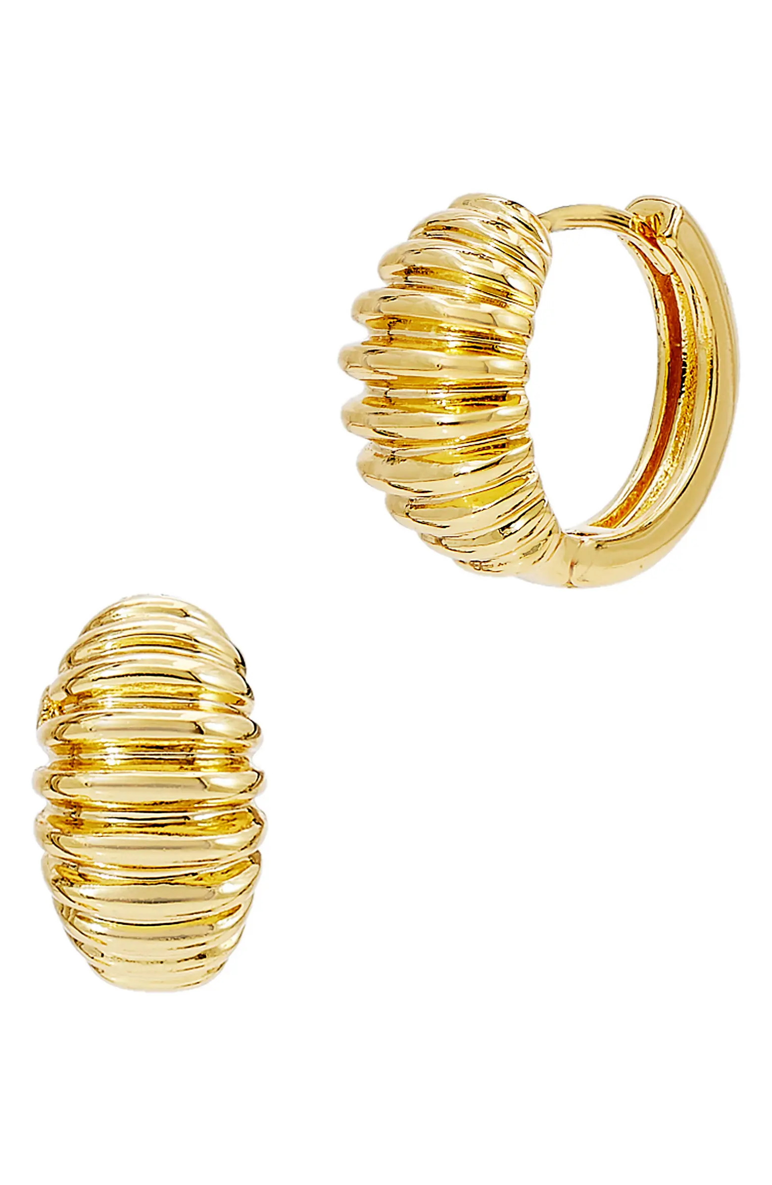 SAVVY CIE JEWELS Graham Huggie Hoop Earrings | Nordstromrack | Nordstrom Rack