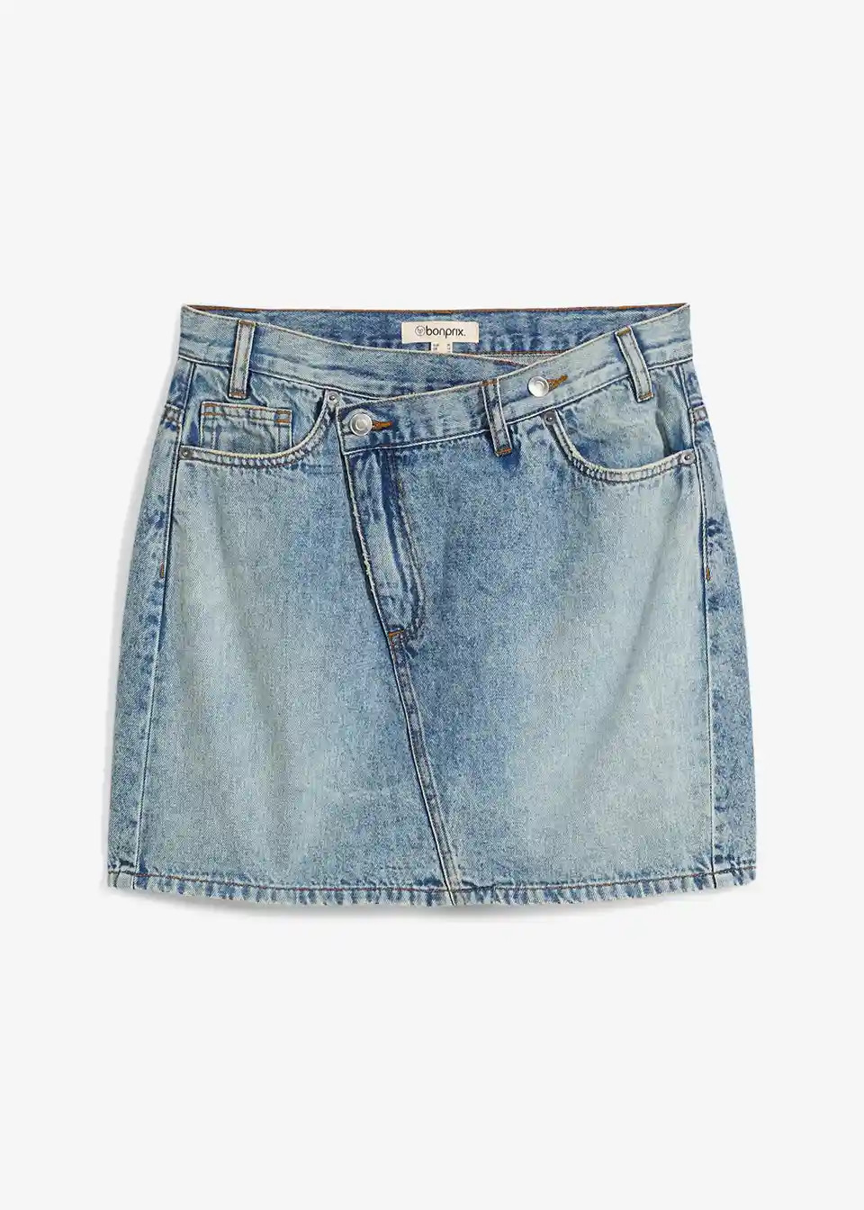 Jeansrock mit asymmetrischem Bund | Bonprix DE