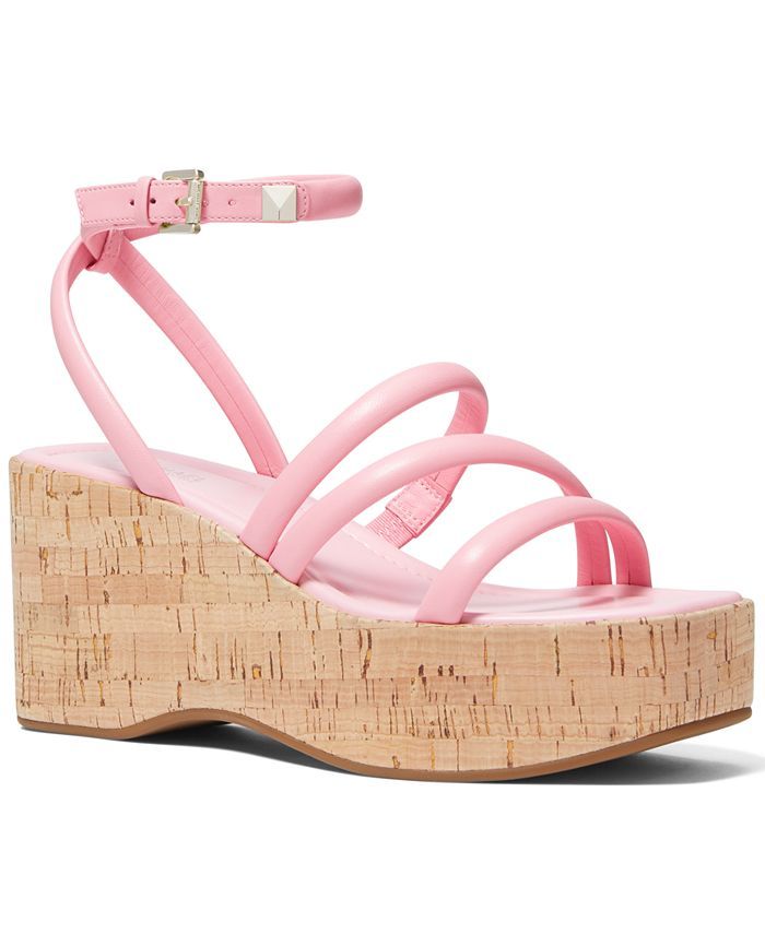 Michael Kors Hazel Ankle-Strap Wedge Sandals & Reviews - Sandals - Shoes - Macy's | Macys (US)