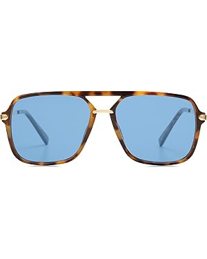 SOJOS Sunglasses for Women & Men, Square, Retro, Polarized Lens, Trendy Aviator, 90s Shades | Amazon (US)