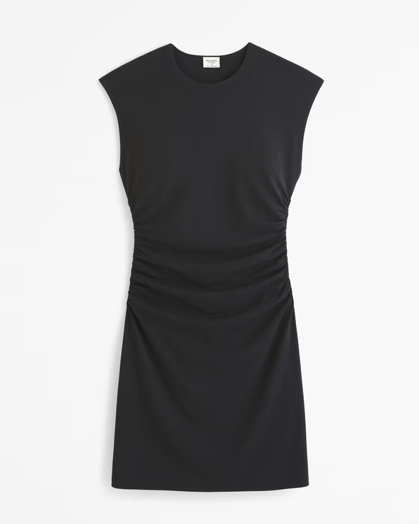 Short-Sleeve Stretch Mini Dress | Abercrombie & Fitch (US)