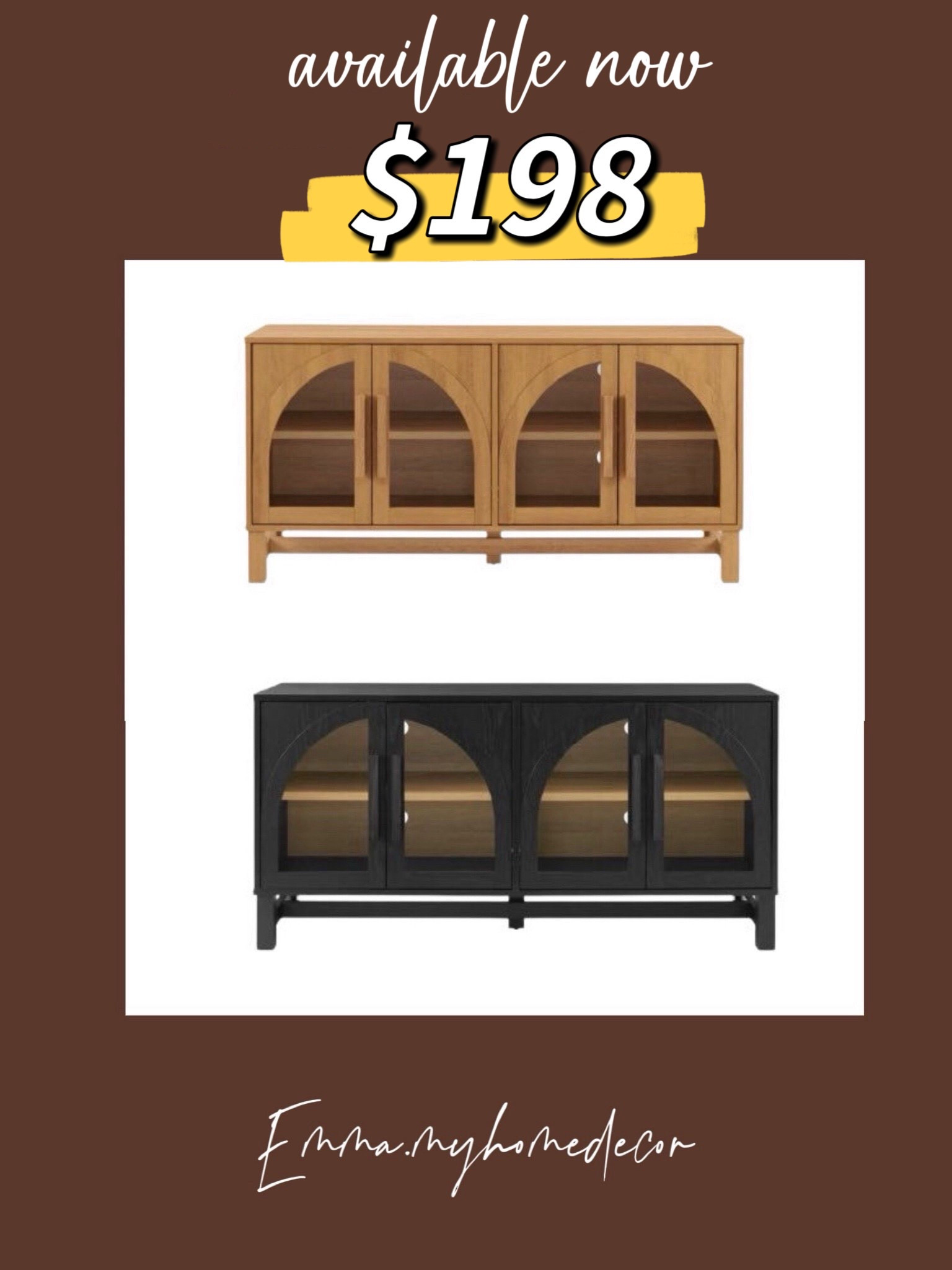 Viral Arch Sideboard restock alert! Such a great price with everything going on in the world right now. It's only $198 in US and $289 in Canada! It comes a set of two cabinets! You can also just order one cabinet for $118. Runnnn before it's gone! Such a great designer alternative! Get the designer look but not the price tag!





网红边柜


#LTKSaleAlert #LTKFindsUnder100 #LTKHome