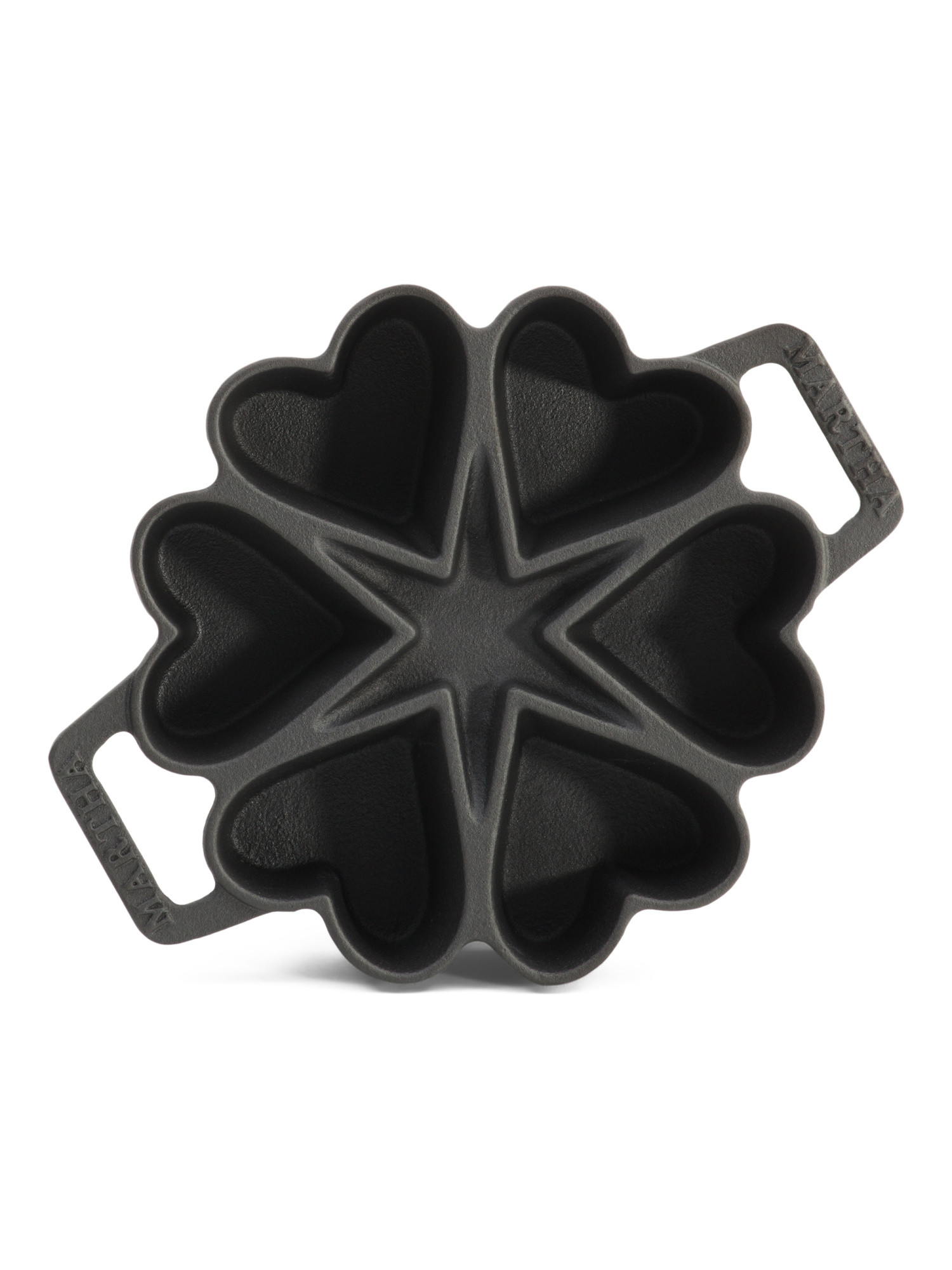 6 Cup Heart Shapped Cast Iron Pan | Marshalls