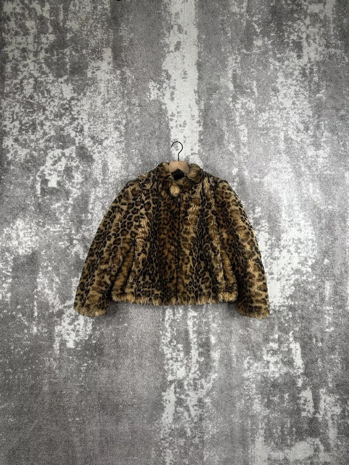 Zara Coat Medium Womens Leopard Print Faux Fur Fuzzy Cheetah | eBay CA