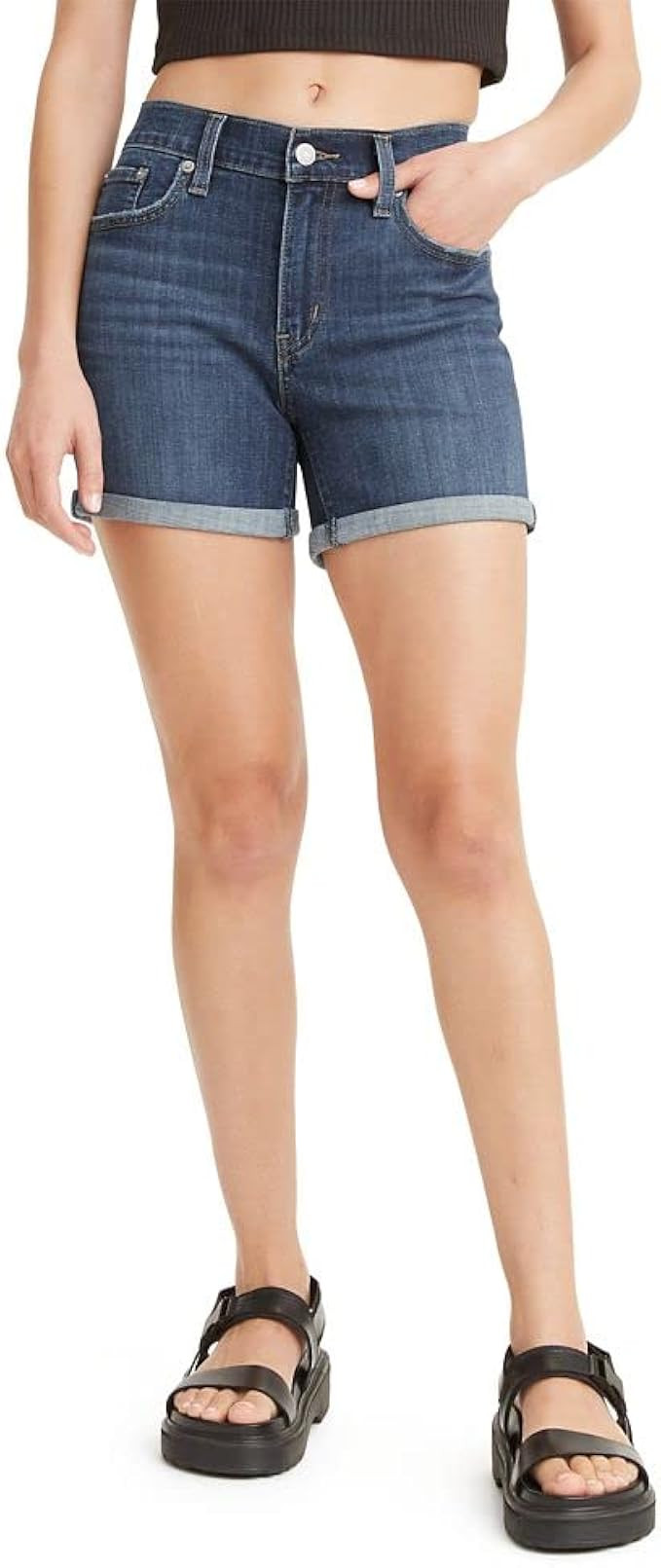 Levi's Women's Mid Length Shorts | Amazon (US)