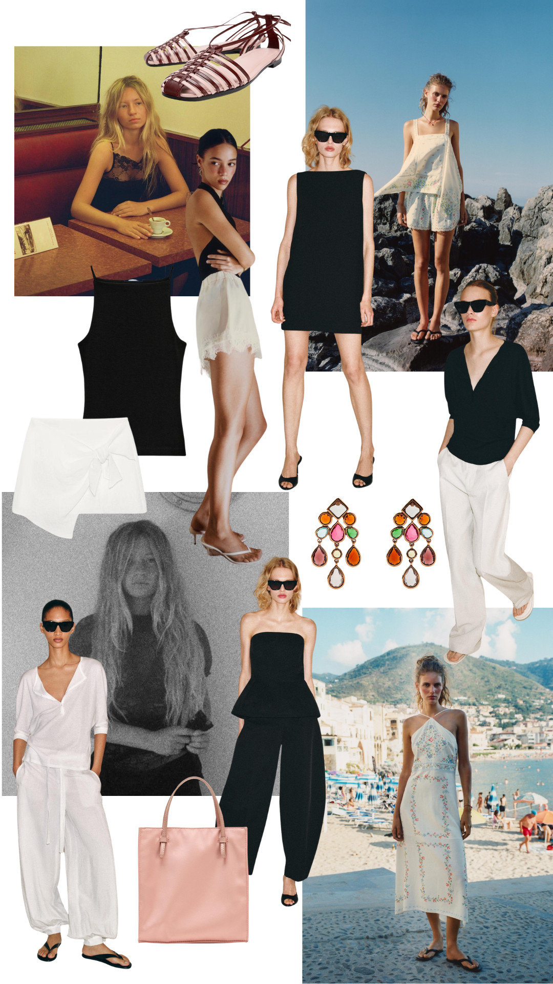 New in Zara Edit 
| July Edit | Tie Skort | Henley Top | Satin Shorts | Linen Midi Dress | Black Vest | Satin Bag

#LTKuk #LTKsummer #LTKeurope