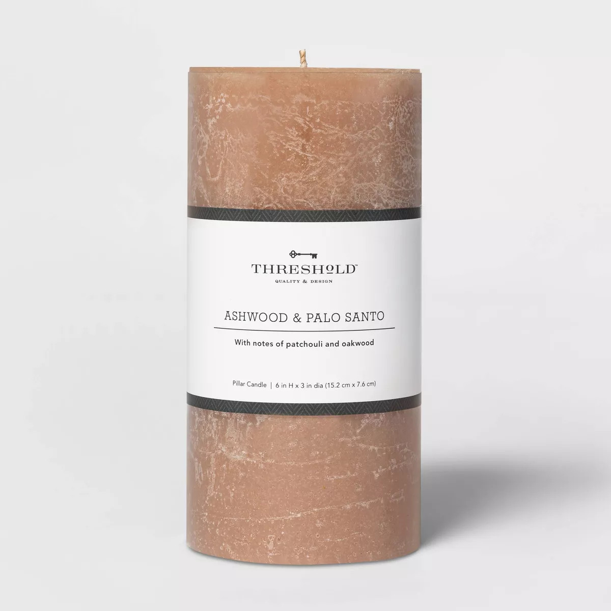 Pillar Ashwood and Palo Santo Candle Tan - Threshold™ | Target