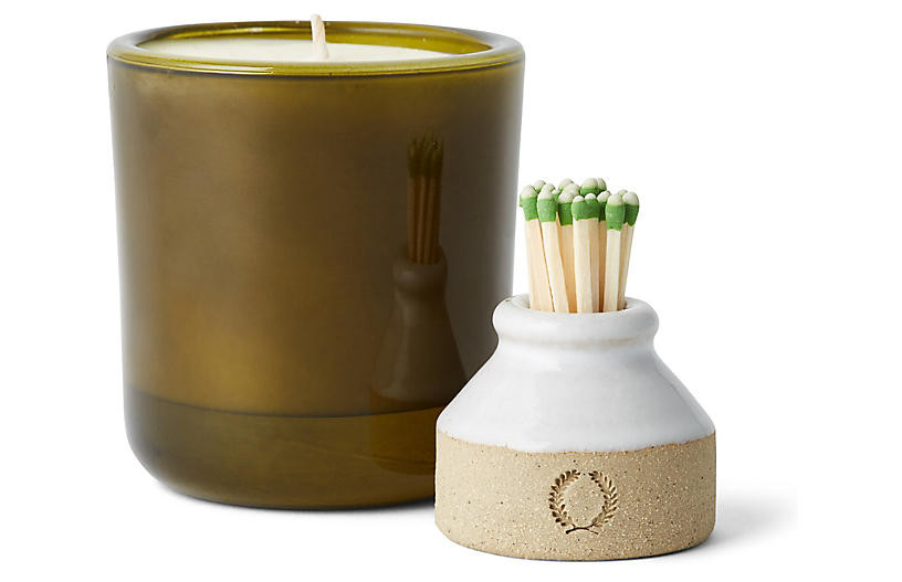 S/2 Candle & Match Striker Gift Set | One Kings Lane