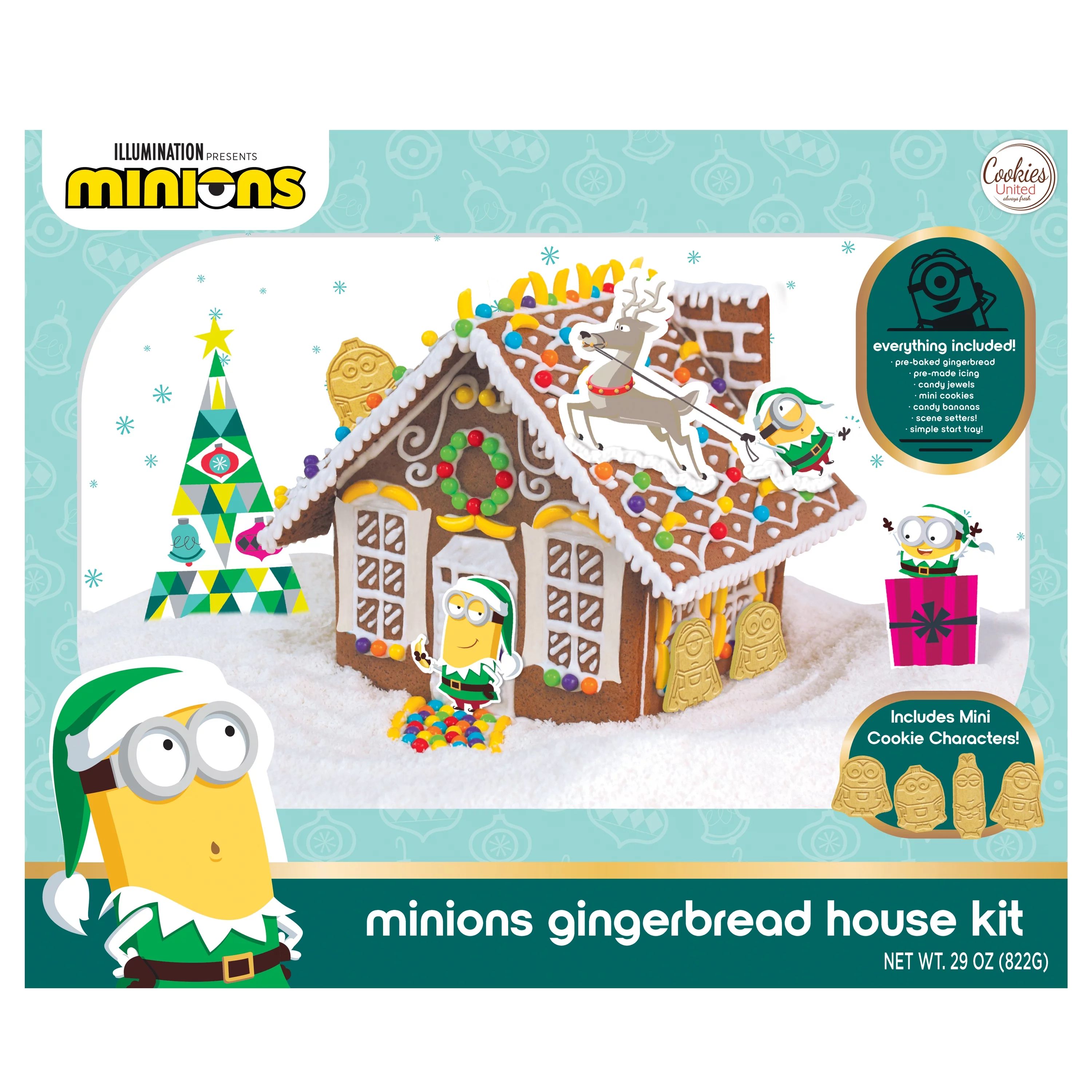 Minions Gingerbread House Kit, 29oz | Walmart (US)