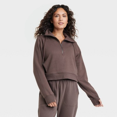 Women's Fleece Half Zip Pullover - All In Motion™ | Target