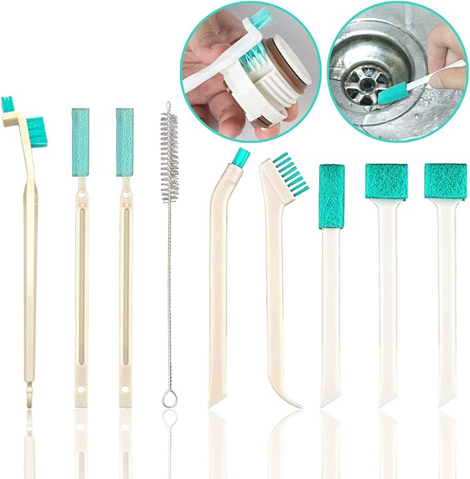 Small Household Cleaning Brushes by ELEMGULY,18 Pcs Crevice Brush for Hole, Gap, Corner, Space, M... | Amazon (US)
