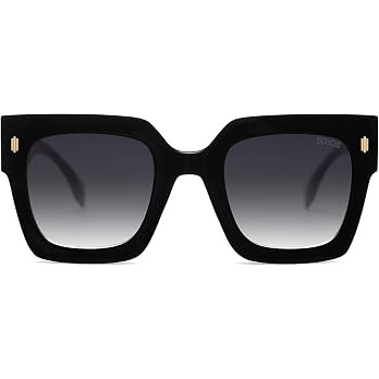 SOJOS Retro Trendy Oversized Thick Square Sunglasses Womens SJ2194 | Vintage UV400 Large Luxury S... | Amazon (US)