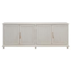 Alessandra Modern Classic Soft Grey Pine Wood Sideboard | Kathy Kuo Home