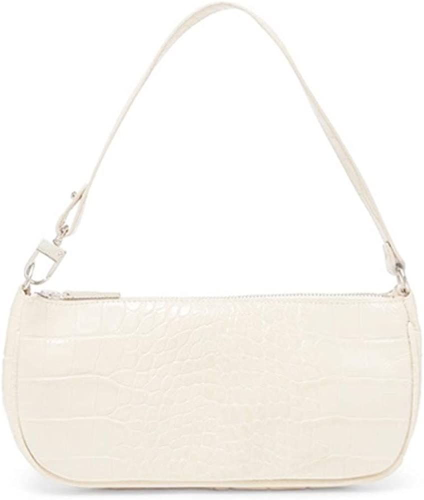 Barabum Retro Classic Clutch Shoulder Tote HandBag for Women (White) | Amazon (US)