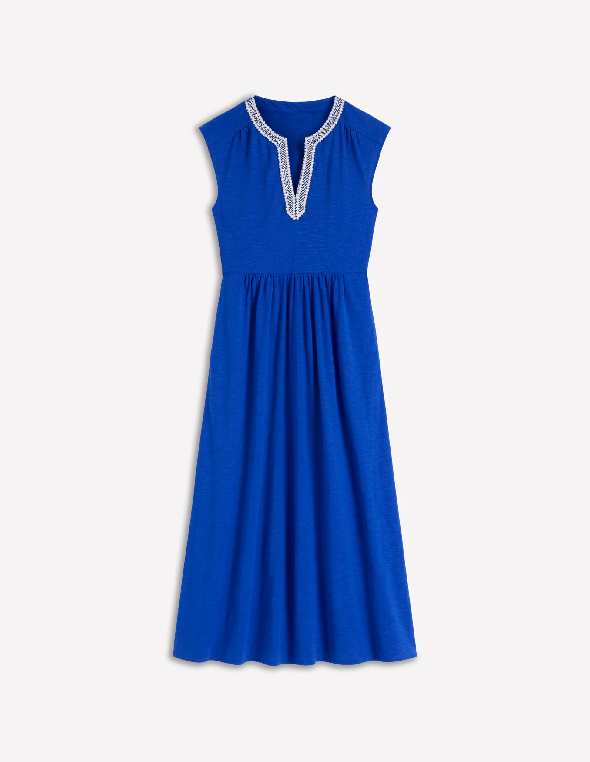 May Jersey Midi Dress-Bright Blue | Boden (US)