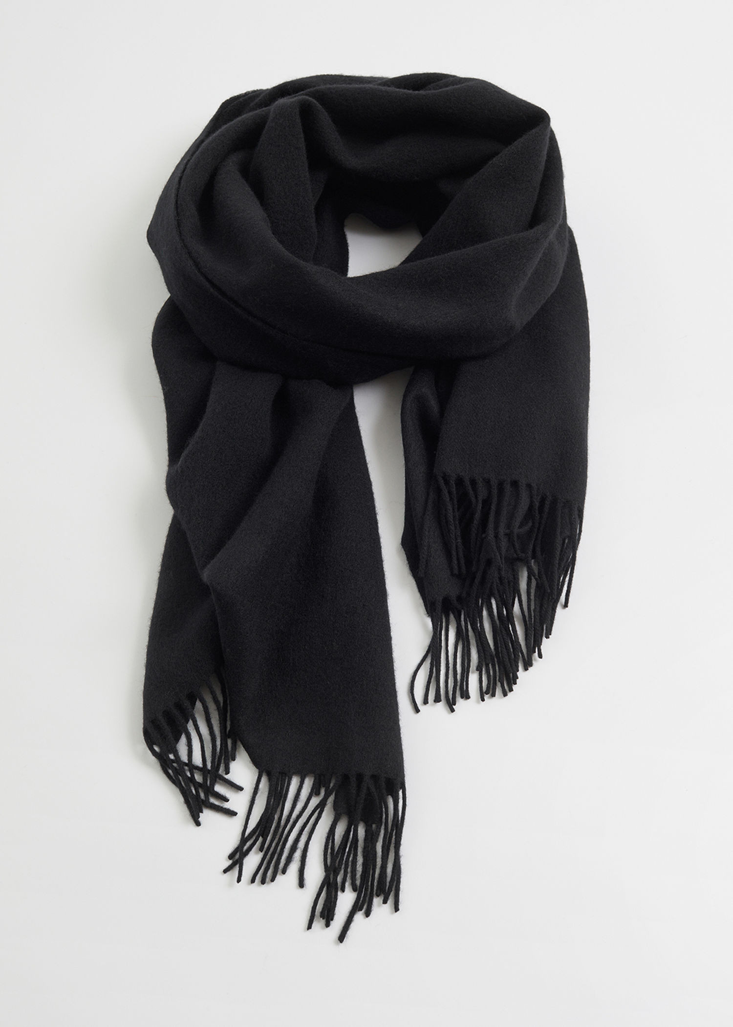 Fringed Wool Blanket Scarf | & Other Stories US