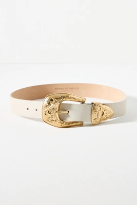 Streets Ahead Big Buckle Western Belt | Anthropologie (US)