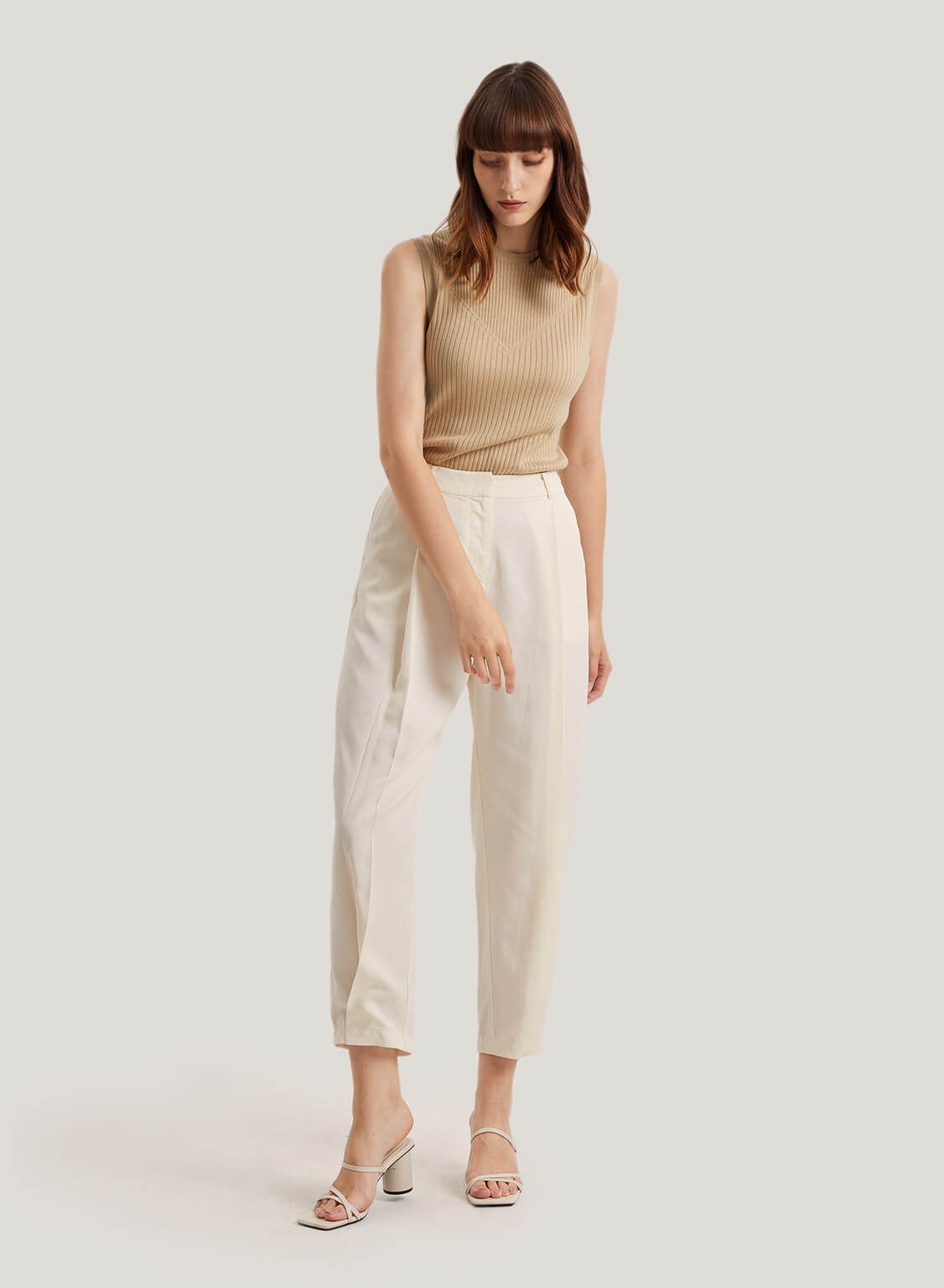 Cotton-Linen Tailored Trousers | Gentle Herd