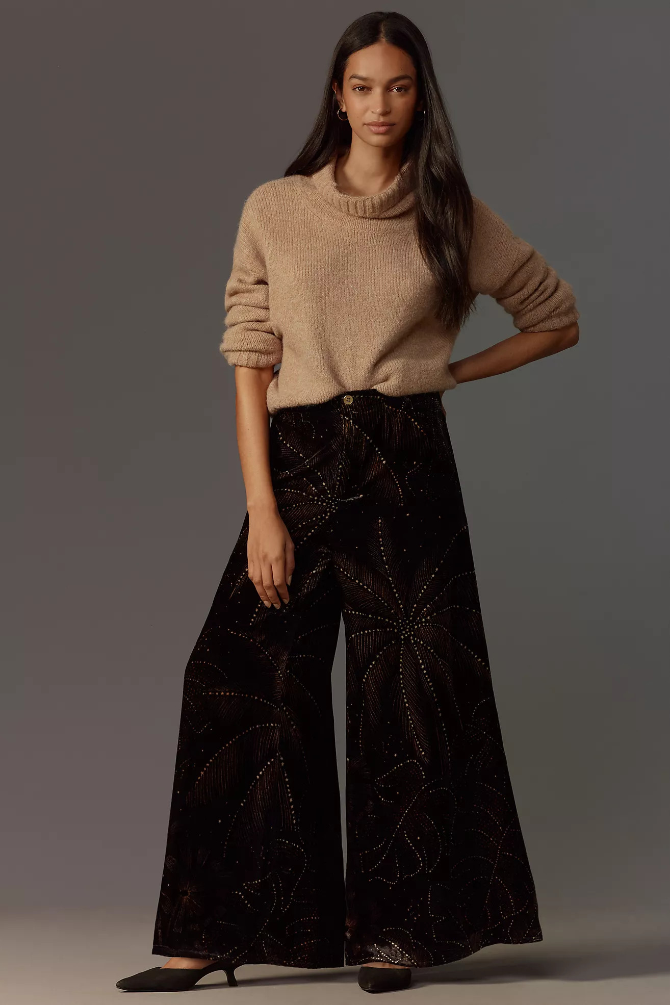 Farm Rio x Anthropologie Printed Velvet Pants | Anthropologie (US)