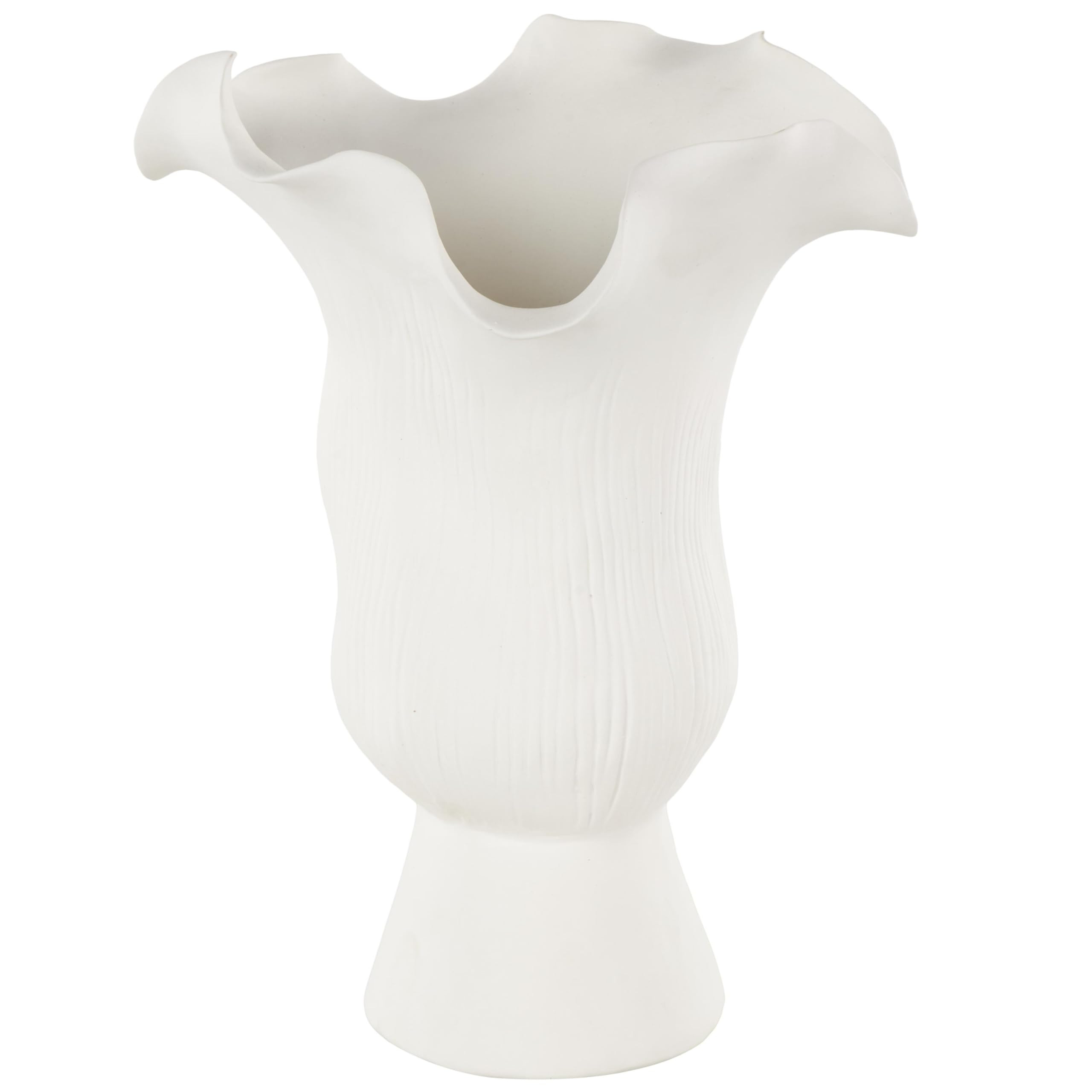 Deco 79 Ceramic Abstract Decorative Vase Floral Inspired Centerpiece Vase with Linear Grooves, Fl... | Amazon (CA)