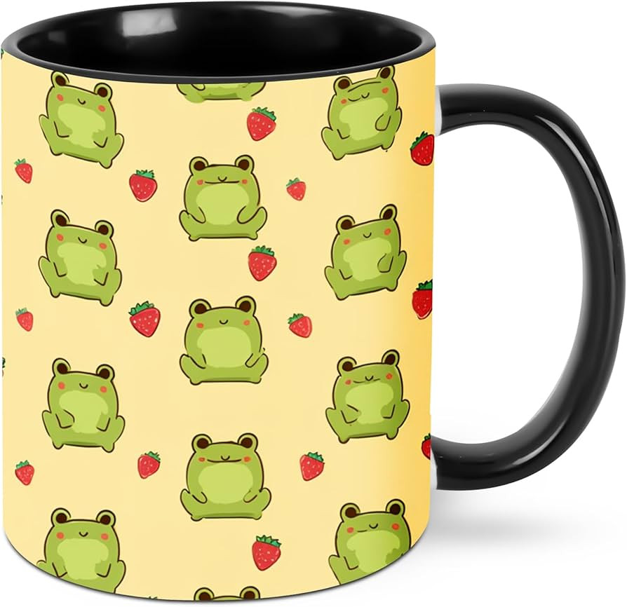 Frog Coffee Mug Cute Mugs 11oz Novelty Ceramic Tea Cup Kitchen Decor Gifts for Women and Men | Amazon (US)