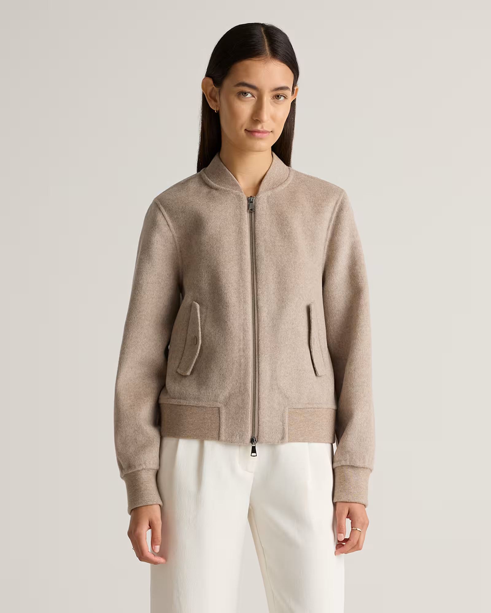 Double-Faced Merino Wool Bomber Jacket | Quince