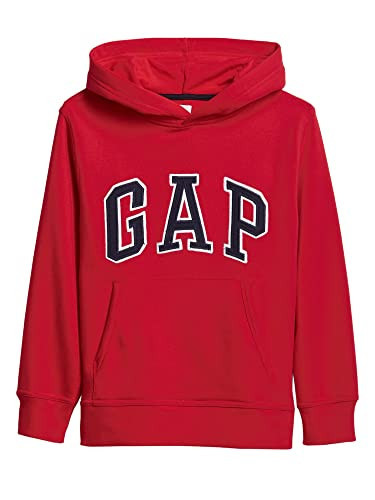 GAP boys Logo Hoodie Sweatshirt, Red Wagon, Large US | Amazon (US)