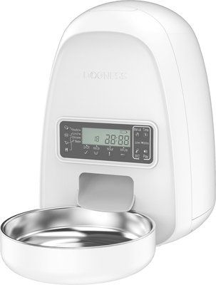 DOGNESS Mini Programmable Automatic Dog & Cat Feeder, White | Chewy.com