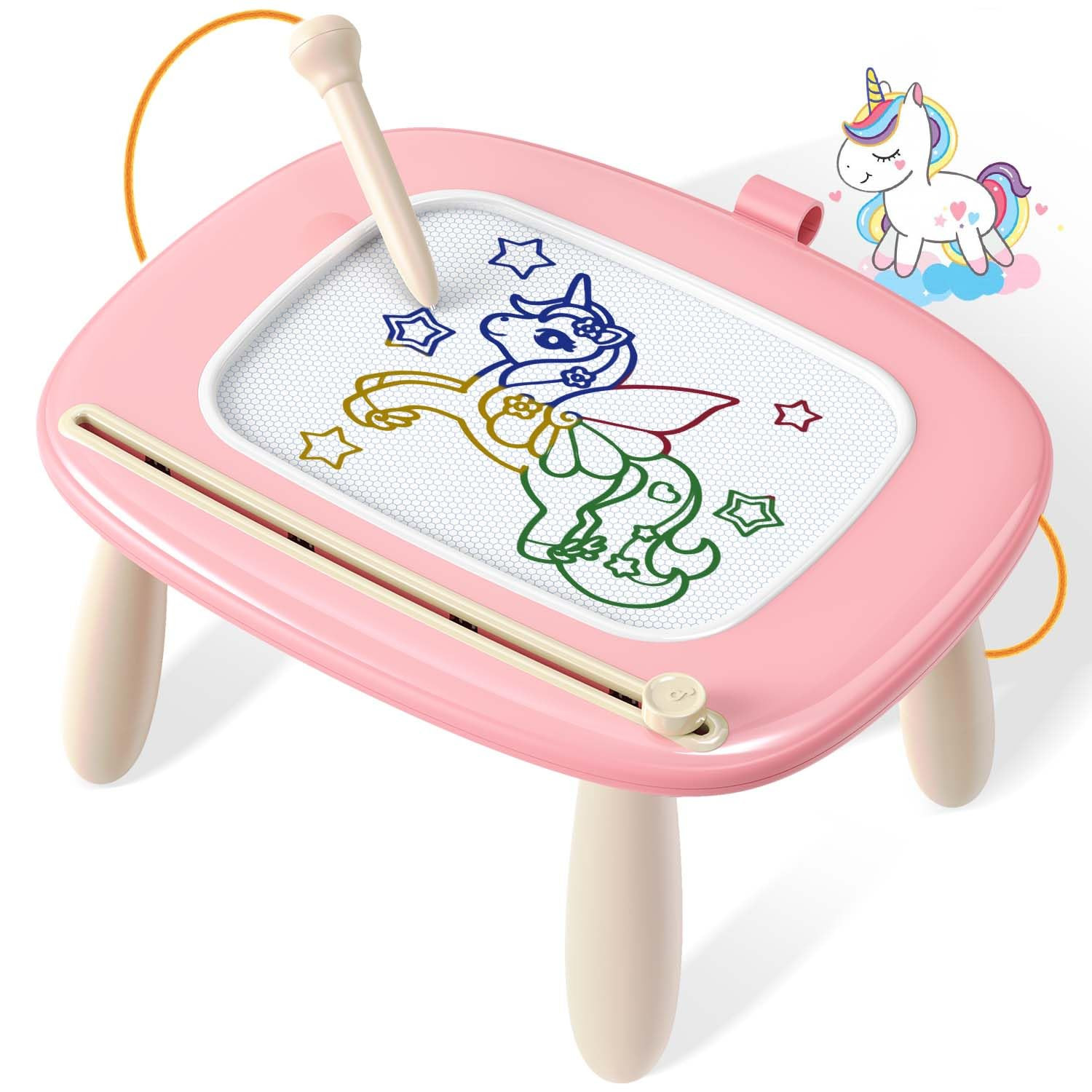 Magnetic Drawing Board, Toddler Girl Toys for 1-2 Year Old, Doodle Board Pad Learning and Educati... | Amazon (US)