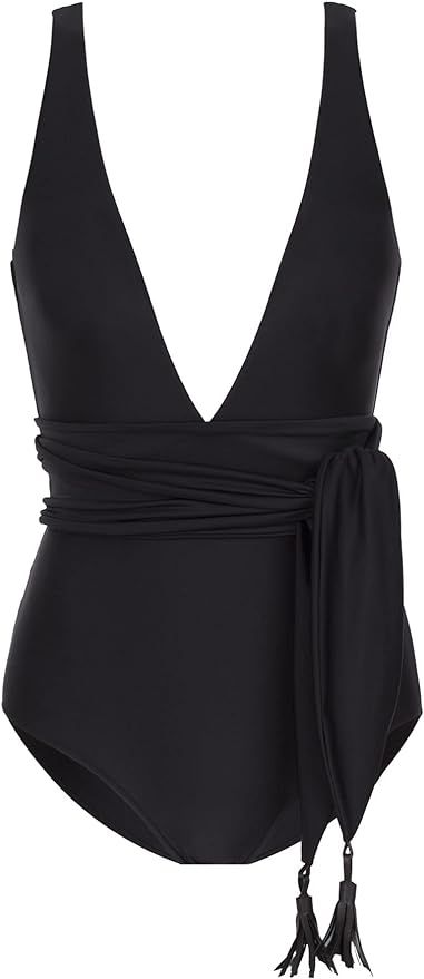 Amazon.com: Solid V Neck Swimsuit : Clothing, Shoes & Jewelry | Amazon (US)