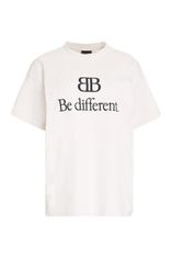 Balenciaga Logo Printed Crewneck T-Shirt | Cettire Global