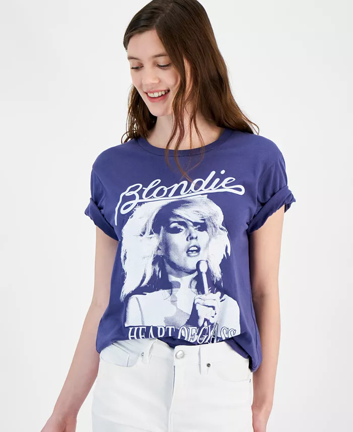 Love Tribe Juniors' Blondie Heart of Glass Graphic T-Shirt - Macy's | Macy's