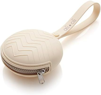 Amazon.com : Ali+Oli Silicone Pacifier Holder Case (Natural) Diaper Bag or Purse Accessory Measur... | Amazon (US)