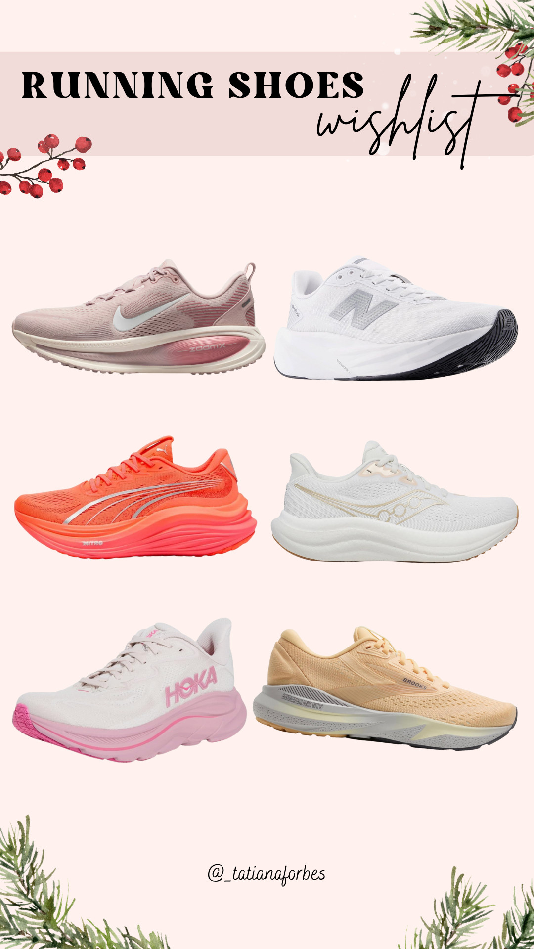 These are some of the running shoes I trained and raced in! All road-tested through long runs, workouts, and two marathons this year.

Each pair has a different feel (cushion, bounce, speed), so I put them all in one wishlist if you’re looking for your next shoe or shopping for a runner this holiday season.

Linked them all here, plus other similar great finds! 

 

#LTKCyberWeek #LTKGiftGuide #LTKActive