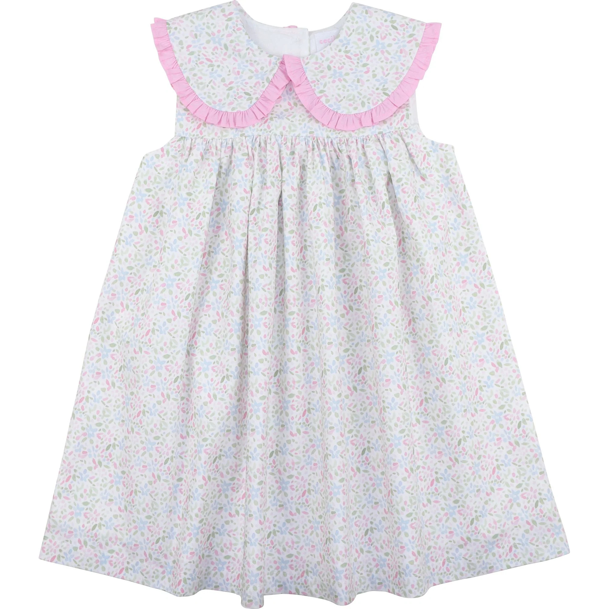 Pink And Green Floral Dress | Cecil and Lou