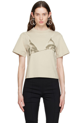 Beige 'Le T-Shirt Bikini' T-Shirt | SSENSE