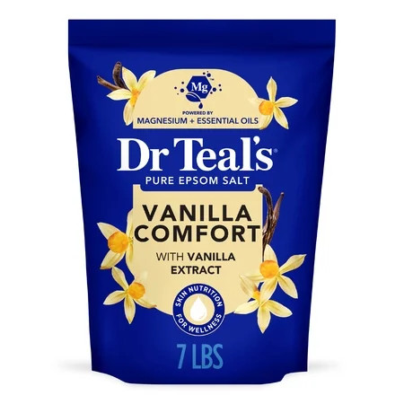 Dr Teal's Epsom Salt Magnesium Soak, Vanilla Comfort, 7 lbs | Walmart (US)