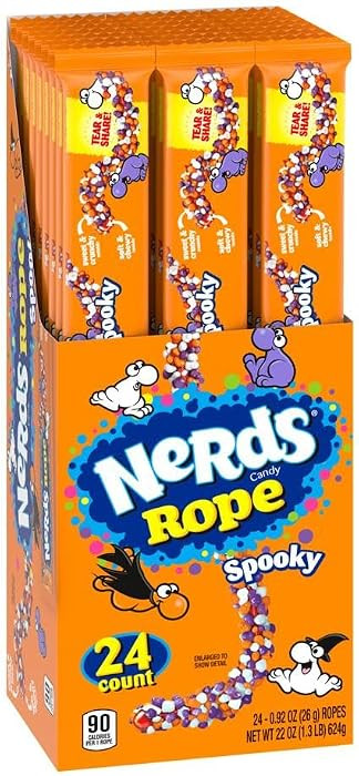 Nerds Spooky Ropes Candy, Halloween Trick or Treat Packs, 0.92oz (Pack of 24) | Amazon (US)