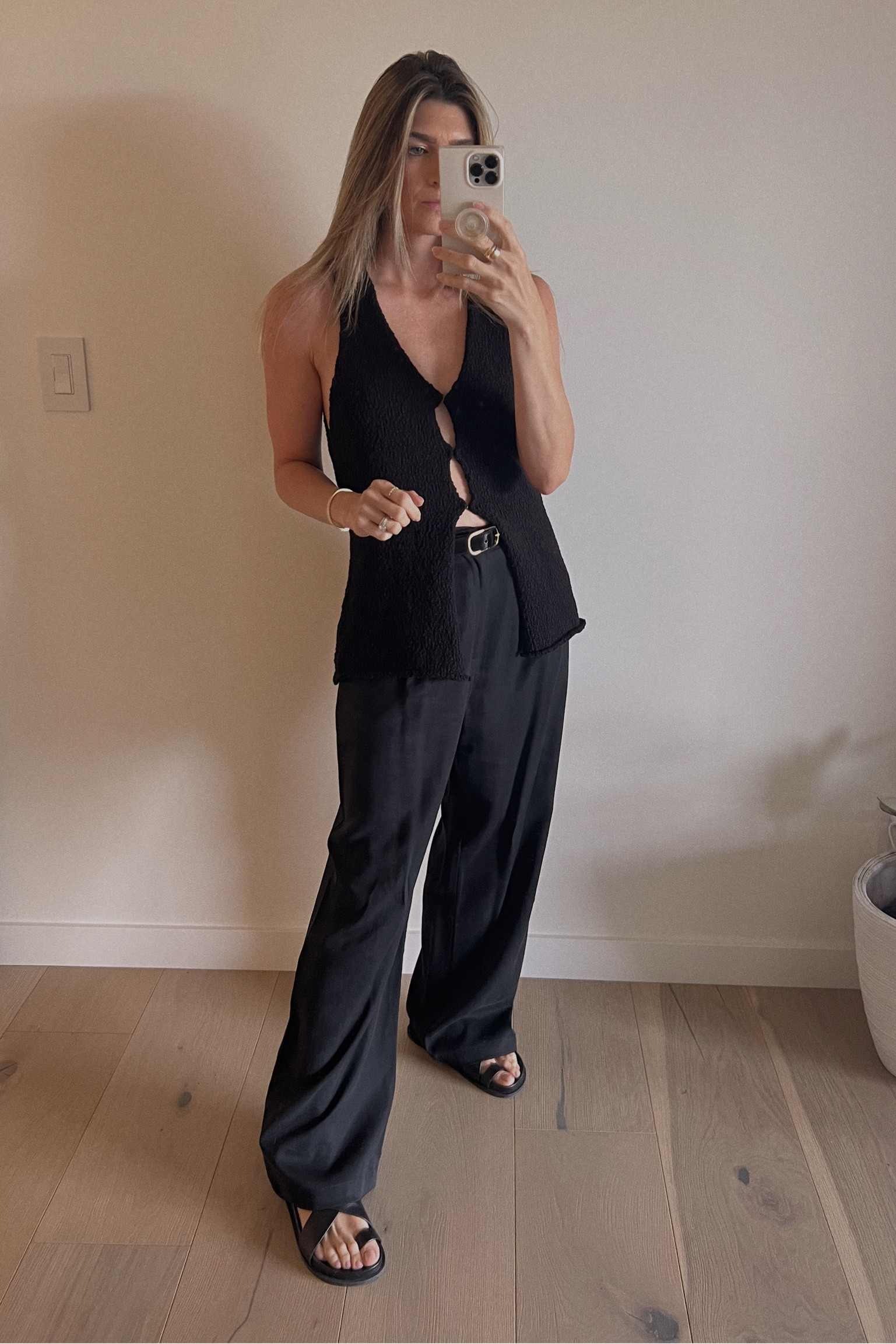 gno all black fit. this boucle vest is 🔥 i got a small, but could have gone to xs with my small chest. will get altered, until then, couldn’t wait to rock!

#LTKshoecrush #LTKstyletip