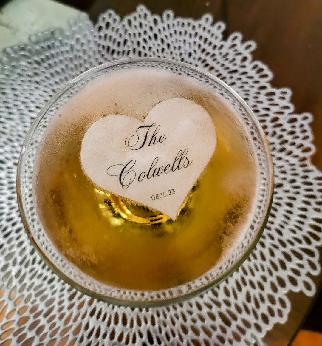 Bulk Wedding Drink Toppers Wafer Paper PRECUT for Wedding - Etsy | Etsy (US)