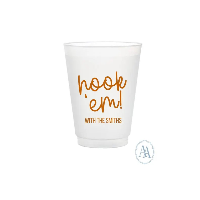 Personalized Frosted Party Cups | Texas Football, Game Day | Etsy (Global)