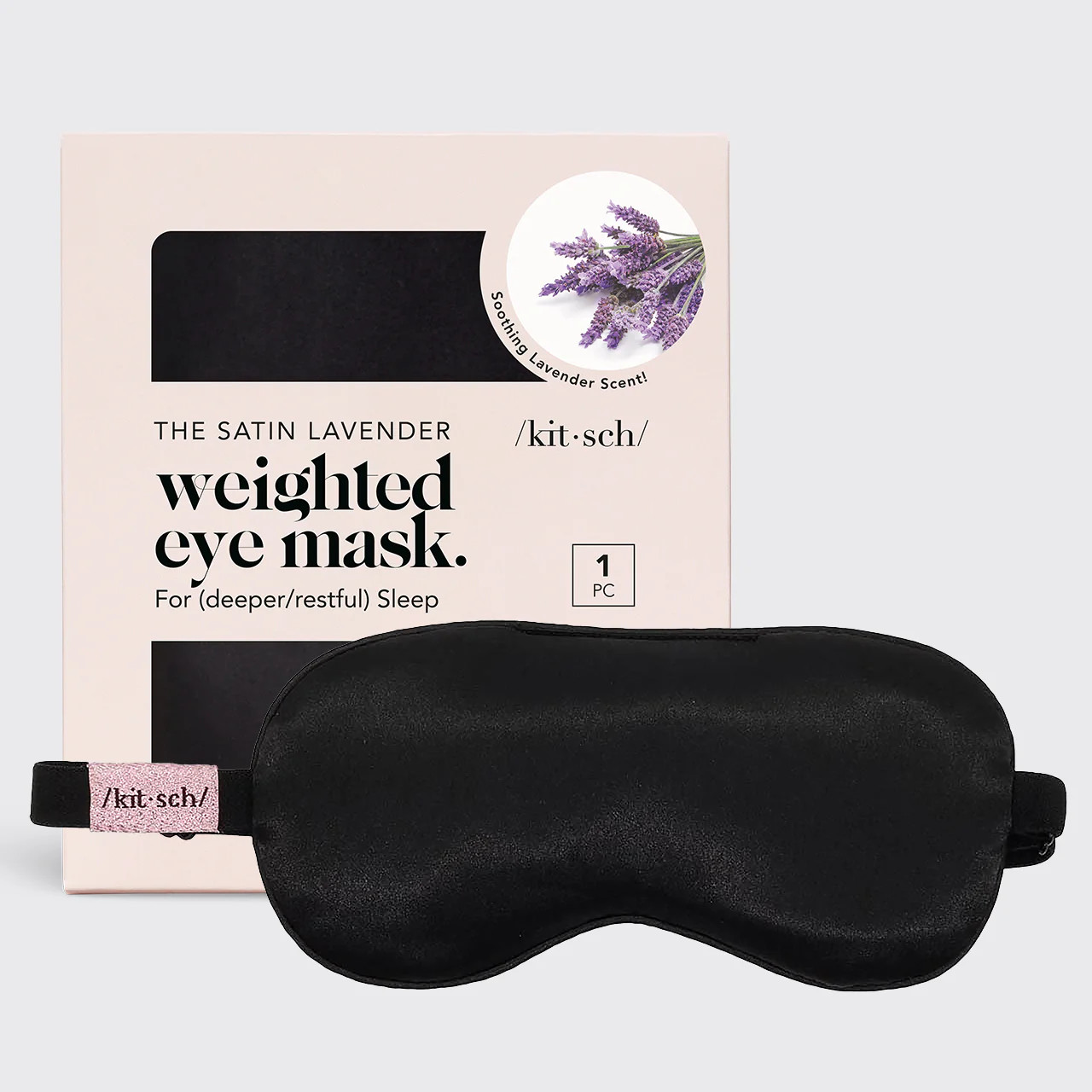 Lavender Scented Satin Weighted Eye Mask | Kitsch