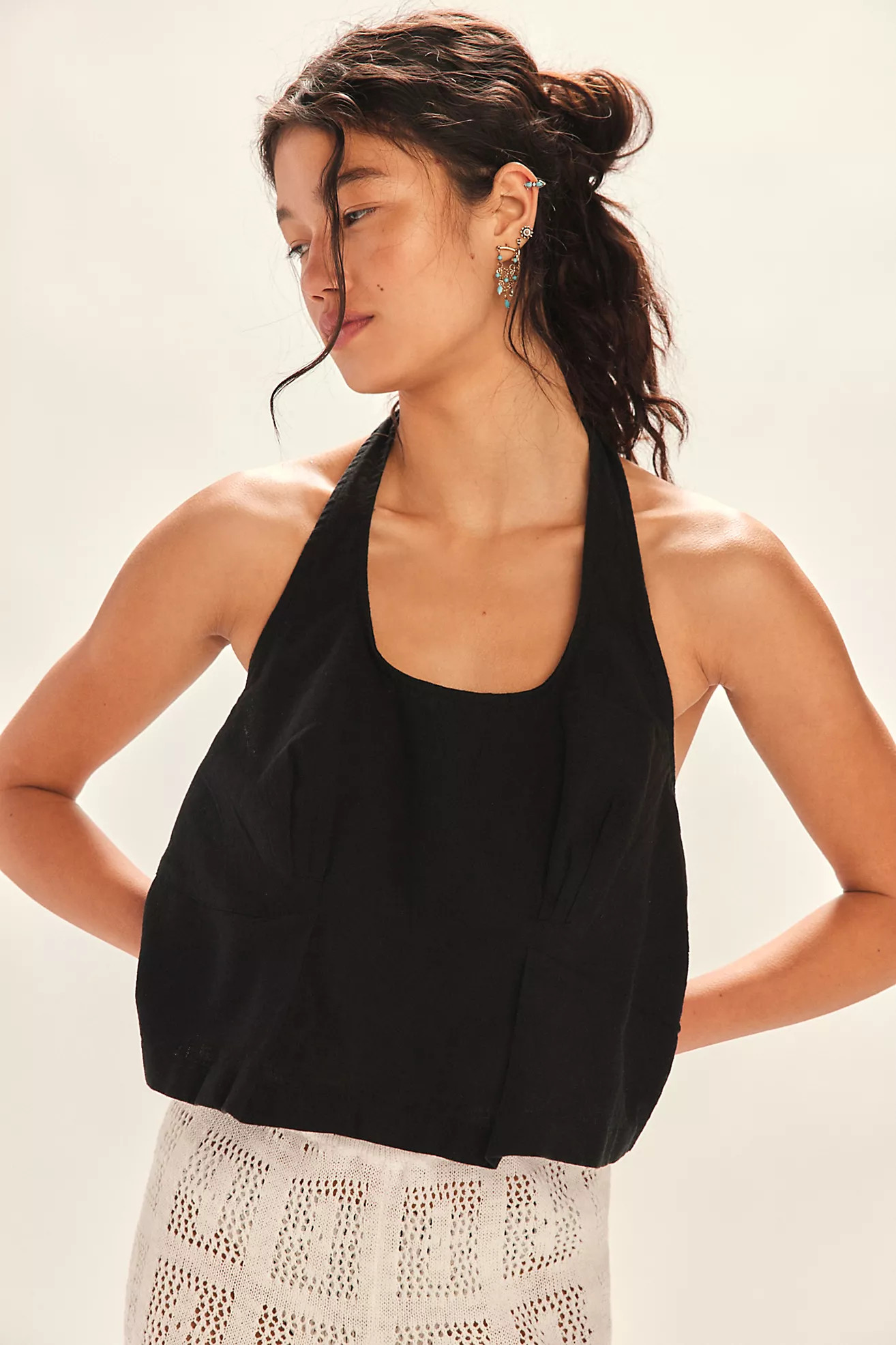 Melted Away Cotton-Linen Top | Free People (Global - UK&FR Excluded)