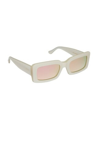 DIFF EYEWEAR Indy Sunglasses in Opaline & Taupe Mirror from Revolve.com | Revolve Clothing (Global)
