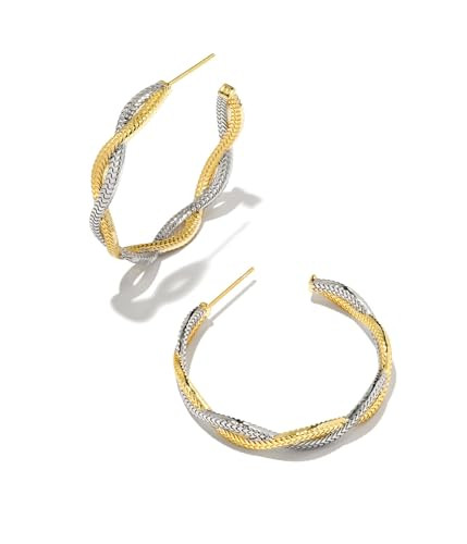 Kendra Scott, Womens, Hayden Hoop Earrings, Mixed Metal, One Size | Amazon (US)