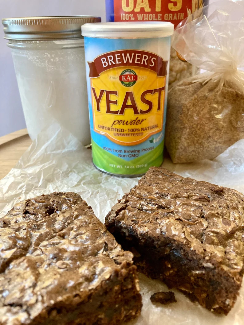 Lactation Brownies: Brewers Yeast, Oats, Flax Seeds - Etsy | Etsy (Global)