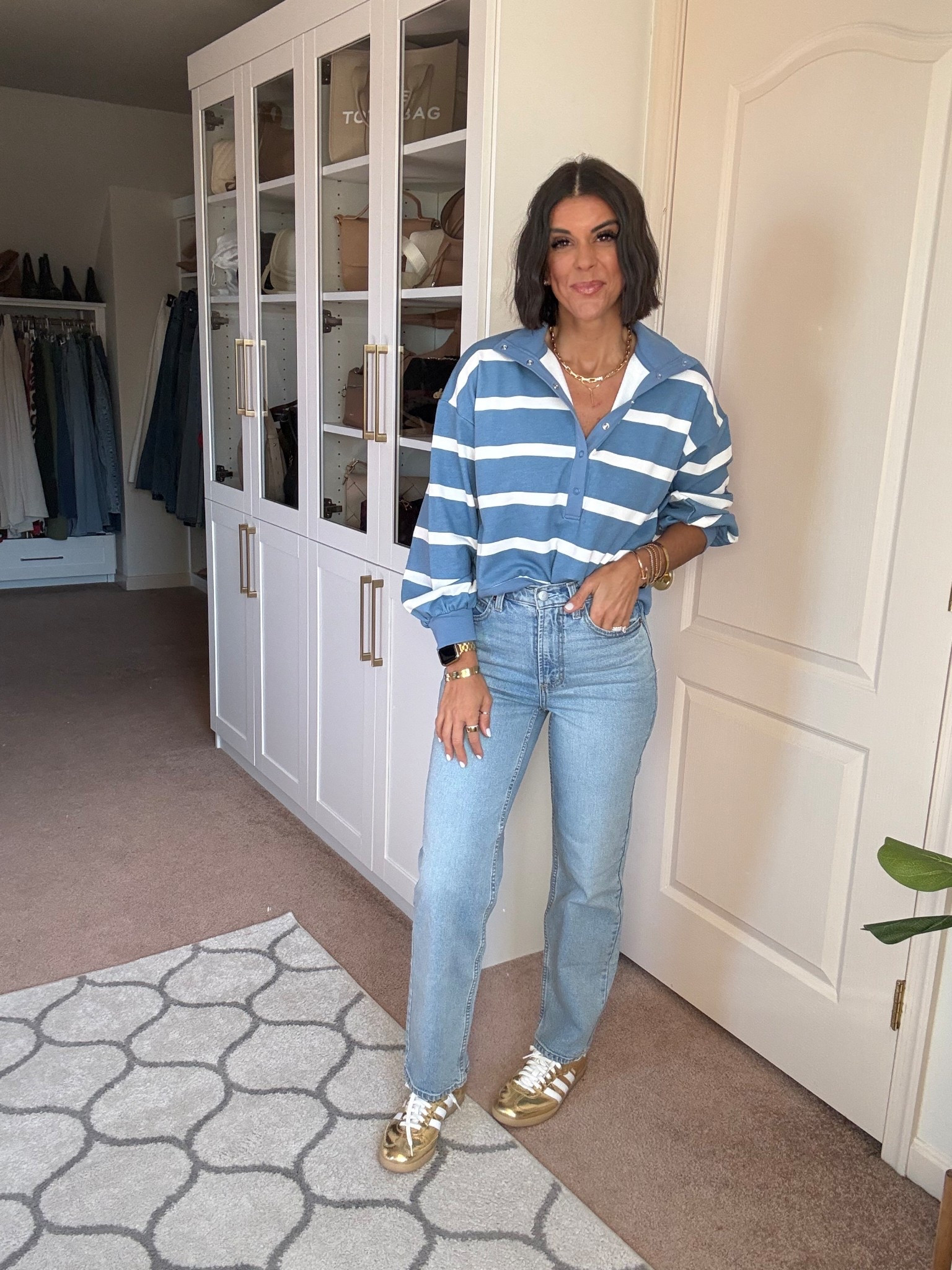 Love this new Target pullover! Size xs 
Size 2 regular length in Target jeans 
Sneakers tts 

#LTKFindsUnder100 #LTKSeasonal #LTKSaleAlert