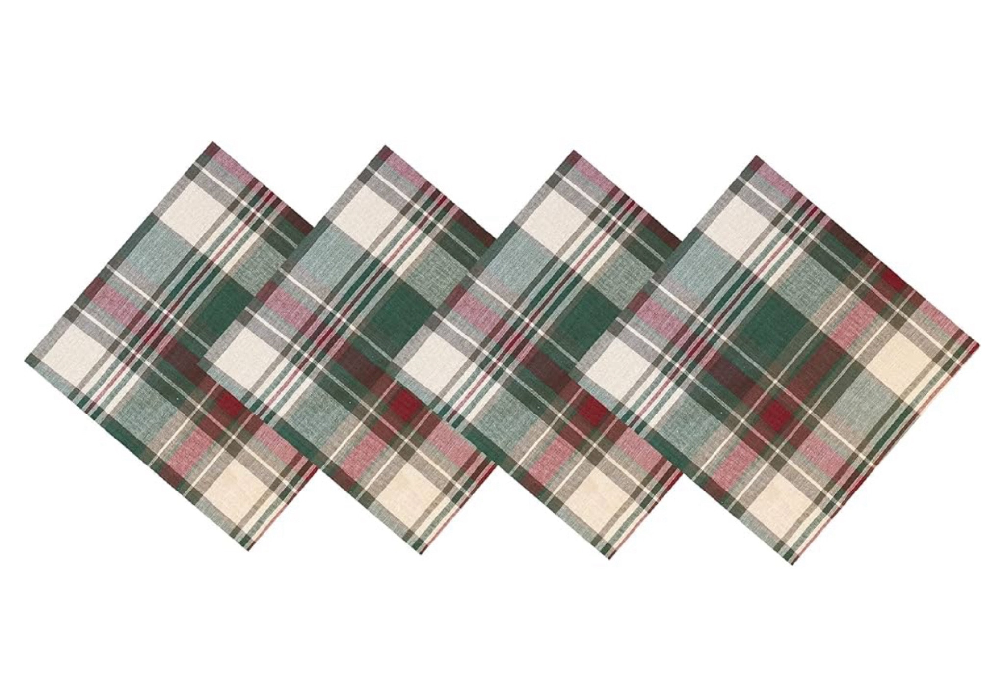 Lintex Christmas Cottage Plaid Cotton Weave Christmas Fabric Napkins, Country Rustic Holiday Tartan Plaid Easy Care Napkins, Set of 4 Napkins

#LTKHoliday #LTKSeasonal #LTKGiftGuide