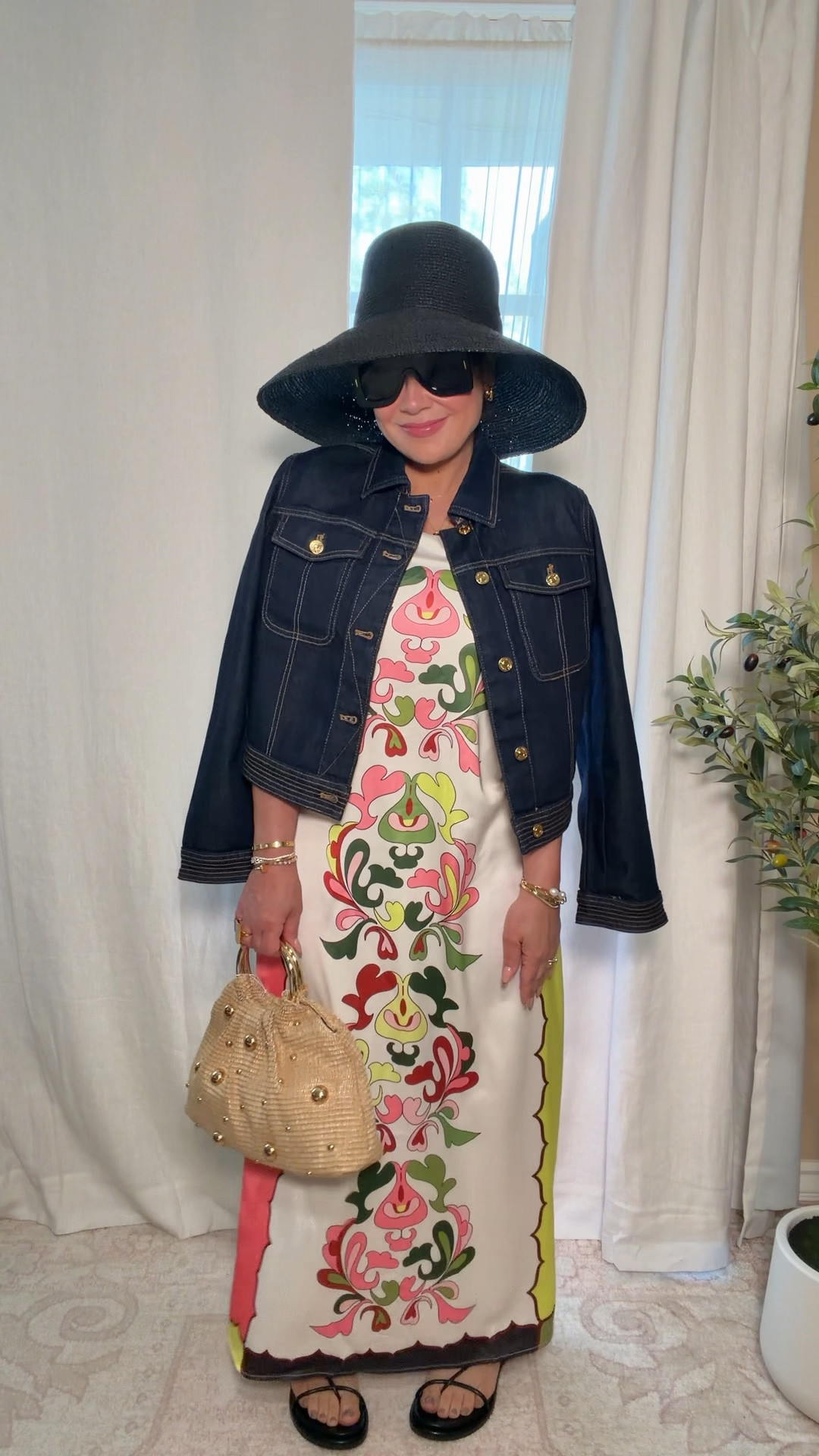 Built this look around the cutest VICI slip dress and gave it an easy, effortless feel with a denim jacket, gold jewelry, the perfect flat sandals, and the BEST foldable hat. 

👉 Everything is linked for you in LTK - come shop the look and let’s be friends 🤍

Use code @ADRYANA35 for 35% off your @VICI order! 

#over50fashion #styleover50 #over50style #over50andfabulous #fashionover50