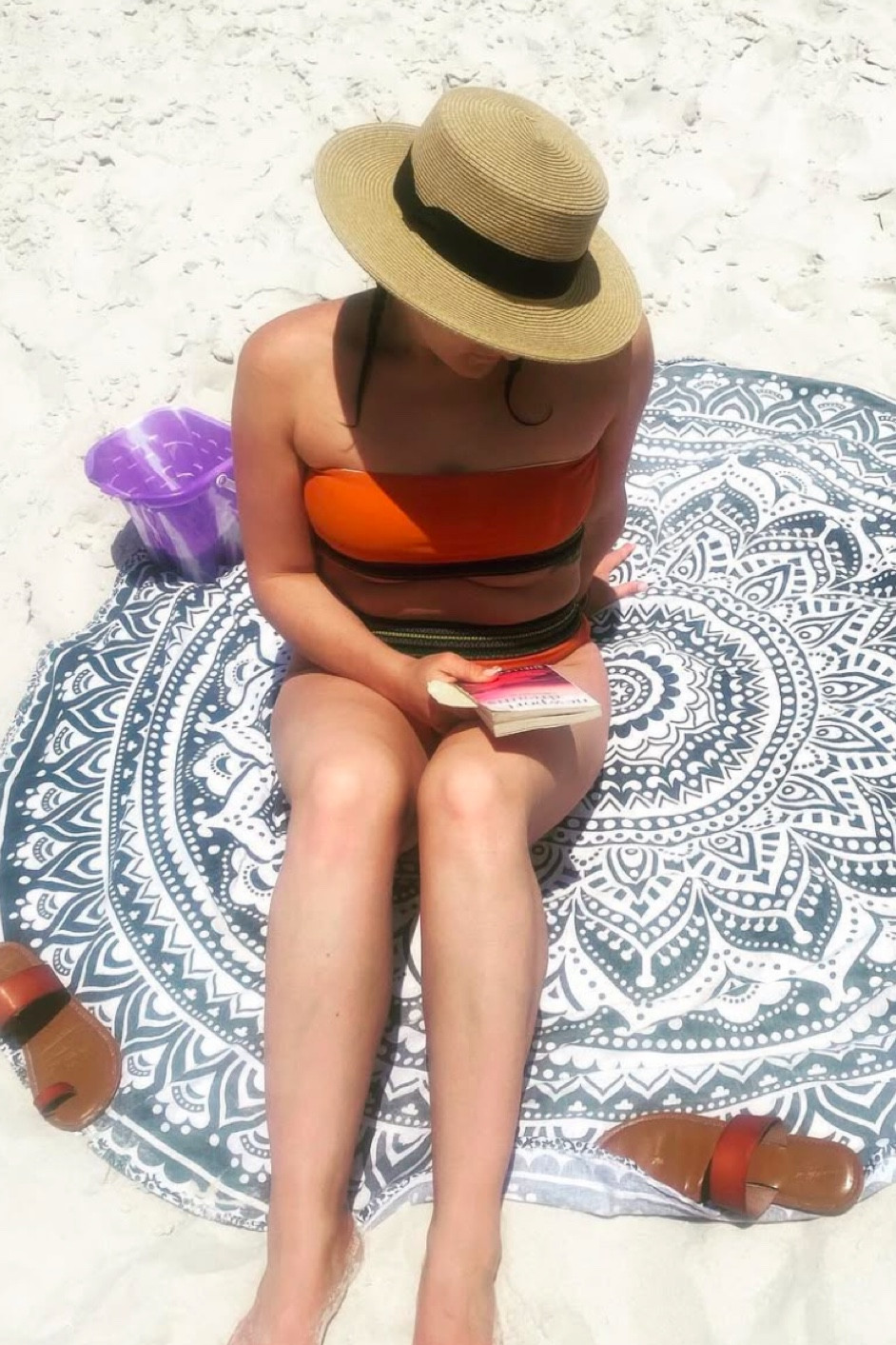 Relaxing in the sunshine with a good book! 

#vacation #swim #beach #gulfshores #vacationvibes #swimsuit #beachblanket #bandeautop #vacationsuit #beachvibes #mandalablanket 

#LTKSwim #LTKTravel #LTKStyleTip